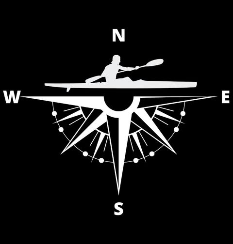 Obrázek produktu Dámské tričko Kajakářův Kompas Správný Směr