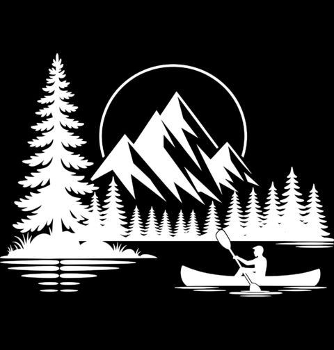 Obrázek produktu Dětské tričko Klid na Kajaku Panorama s Hory