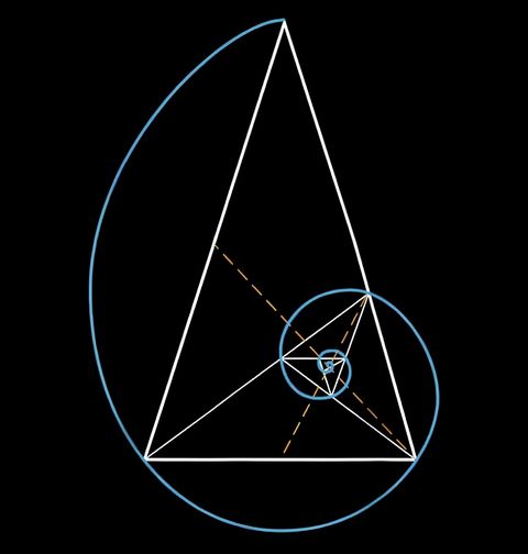 Obrázek produktu Dětské tričko Zlatý Řez v Trojúhelníku