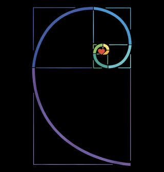 Obrázek 2 produktu Dámské tričko Srdce ve Zlatém Řezu