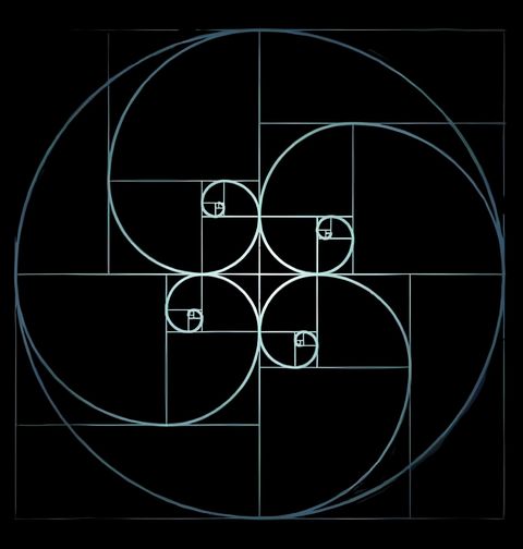 Obrázek produktu Dětské tričko Zlatý Řez Harmonie Spirál