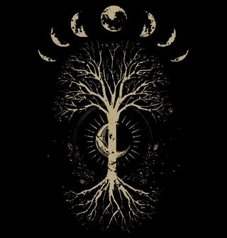Obrázek 2 produktu Pánské tričko Strom Života a Fáze Měsíce