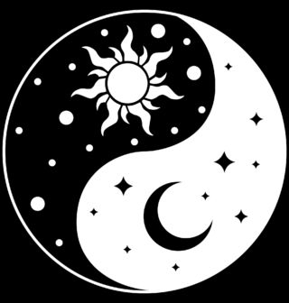 Obrázek 2 produktu Dámské tričko Slunce a Měsíc Jing Jang