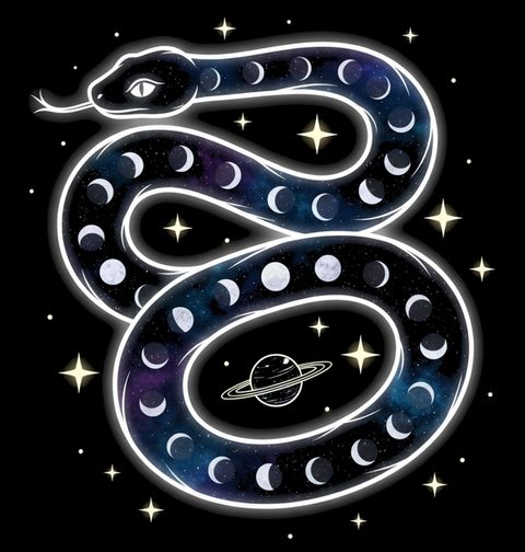 Obrázek produktu Dětské tričko Vesmírný Had Fáze Měsíce