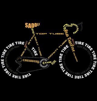 Obrázek 2 produktu Dětské tričko Typografické Kolo Cyklista