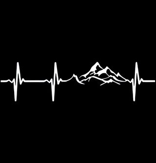 Obrázek 2 produktu Dětské tričko Kardiogram Hora s Vrcholem