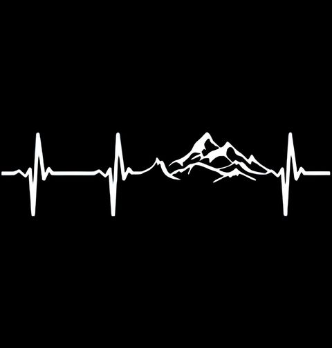 Obrázek produktu Dětské tričko Kardiogram Hora s Vrcholem