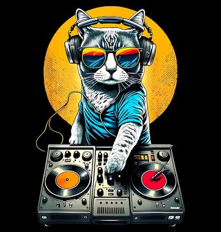 Obrázek 2 produktu Pánská mikina DJ Kočka na Párty