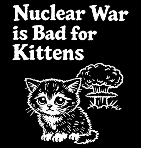 Obrázek produktu Pánská mikina Kotě proti Jaderné Válce