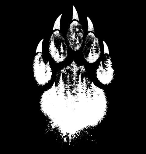 Obrázek produktu Dámské tričko Medvědí Tlapa s Lesní Krajinou