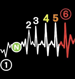Obrázek 2 produktu Pánské tričko Kardiogram a Převodovka Motorkáře