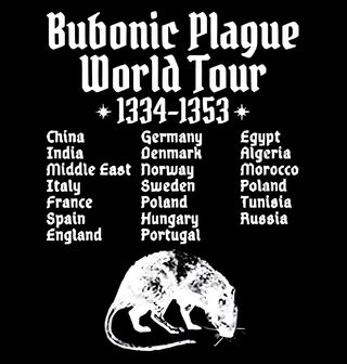 Obrázek 2 produktu Pánská mikina Černá Smrt Světové Turné Bubonického Moru