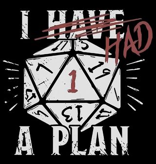 Obrázek 2 produktu Dětské tričko Měl jsem Plán D&D I Had a Plan
