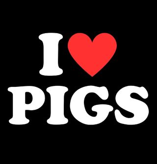 Obrázek 2 produktu Pánské tričko Miluju Prasata I Love Pigs