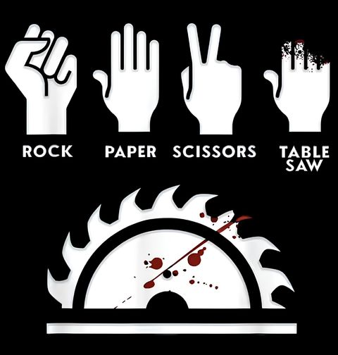 Obrázek produktu Pánská mikina Kámen Nůžky Papír a Pila