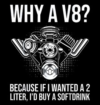 Obrázek 2 produktu Dámské tričko Proč V8 Motor?