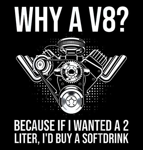 Obrázek produktu Dámské tričko Proč V8 Motor?