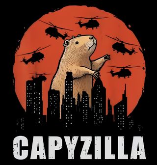 Obrázek 2 produktu Pánské tričko Capyzilla Vládce Města Godzilla