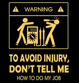 Obrázek 2 produktu Pánské tričko Varování Elektrikáře Warning