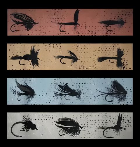 Obrázek produktu Dámské tričko Muškaření Sbírka Rybářských Mušek