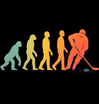 Obrázek 1 produktu Dětské tričko Retro Evoluce Hokeje