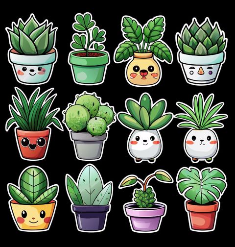 Obrázek produktu Pánská mikina Roztomilé Pokojové Rostliny