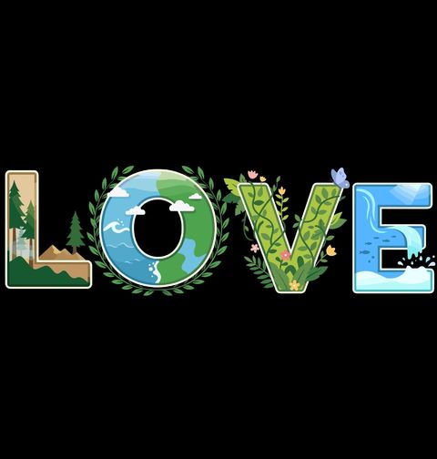 Obrázek produktu Dětské tričko Láska k Přírodě LOVE
