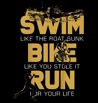 Obrázek 1 produktu Dámské tričko Plav Jezdi Běhej Swim Bike Run