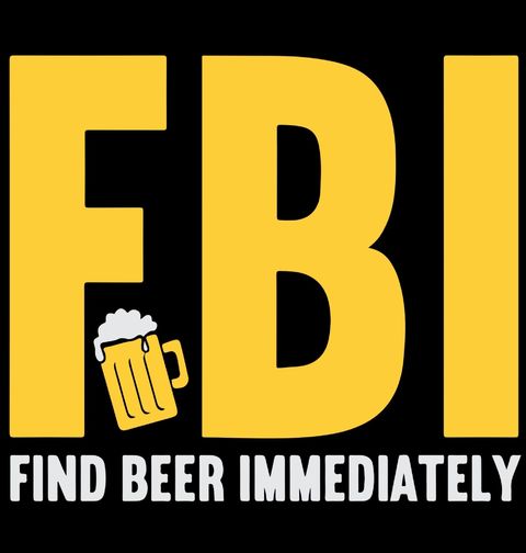 Obrázek produktu Pánské tričko FBI Find Beer Immediately