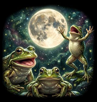 Obrázek 1 produktu Pánské tričko Žáby pod Měsícem