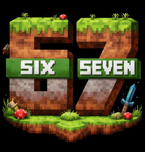 Obrázek produktu Pánské tričko Minecraft Six Seven 67