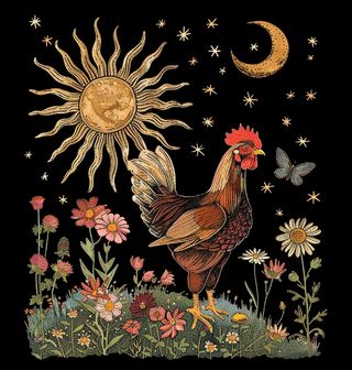 Obrázek 2 produktu Pánská mikina Kohout Slunce a Květiny