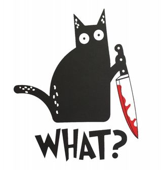 Obrázek 2 produktu Dětské tričko Vražedná Kočka What! (Velikost: 7-8)