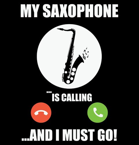 Obrázek produktu Dámské tričko Můj Saxofon Volá Phone Call