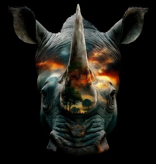 Obrázek 2 produktu Dětské tričko Hlava Nosorožce