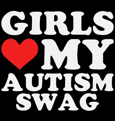 Obrázek produktu Dámské tričko Holky milují můj autistický styl Autism Swag