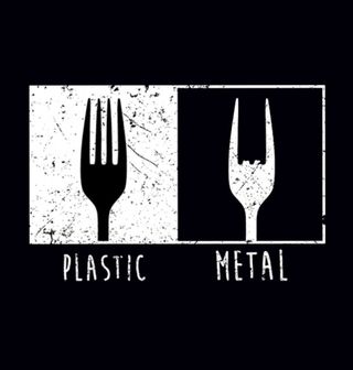 Obrázek 2 produktu Dámské tričko Plastic Metal Vidlička (Velikost: XS)