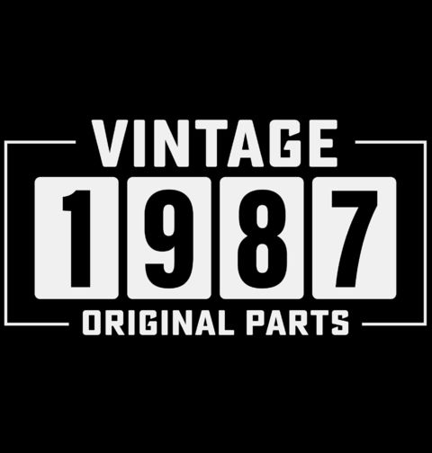 Obrázek produktu Dámské tričko Vintage 1987 Original Parts