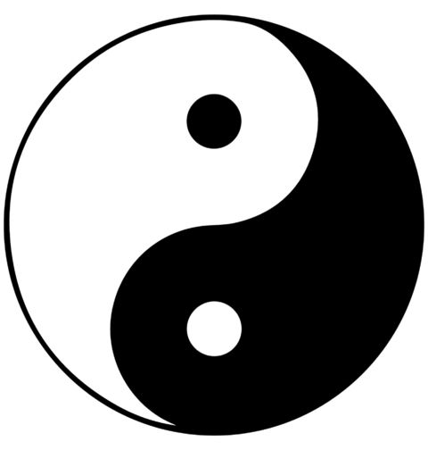 Obrázek produktu Dámské tričko Jin a Jang Symbol Rovnováhy