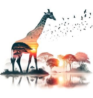 Obrázek 2 produktu Dětské tričko Žirafa v Savaně