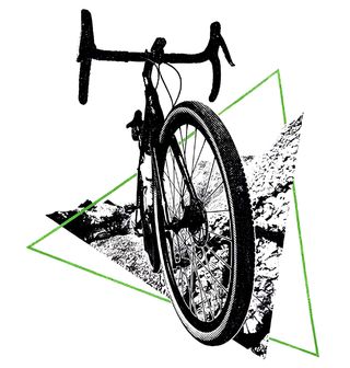 Obrázek 2 produktu Dámské tričko Síla Dvou Kol Gravel Kolo