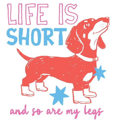 Obrázek produktu Dámské tričko Life is Short Jezevčík