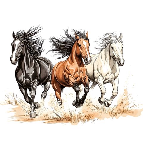 Obrázek produktu Pánské tričko Divocí Koně v Běhu