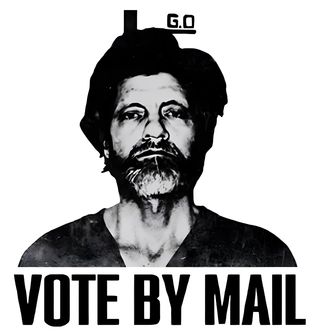 Obrázek 2 produktu Dámské tričko Ted Kaczynski Vote by Mail