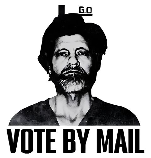 Obrázek produktu Pánské tričko Ted Kaczynski Vote by Mail