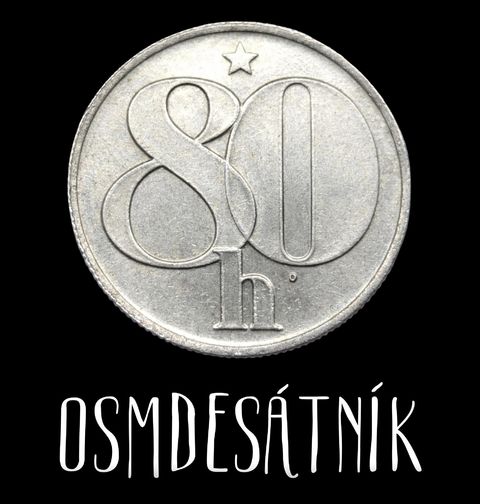 Obrázek produktu Pánské tričko Osmdesátník 80 haléřů