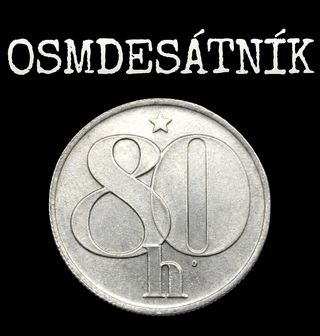 Obrázek 2 produktu Pánské tričko Osmdesátník 80. Kulatiny Československý Haléř