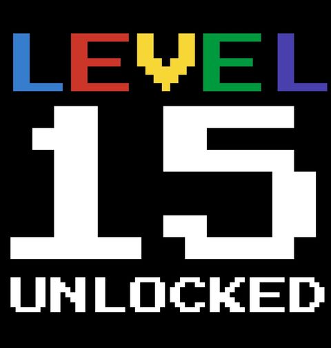 Obrázek produktu Dětské tričko Level 15 Unlocked