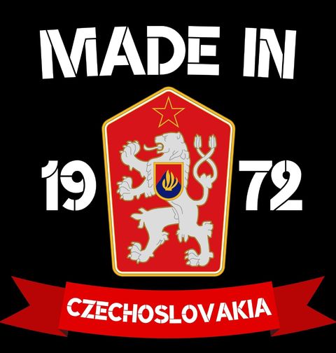 Obrázek produktu Pánské tričko Made in 1972 Czechoslovakia