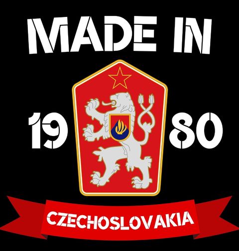 Obrázek produktu Dámské tričko Made in 1980 Czechoslovakia